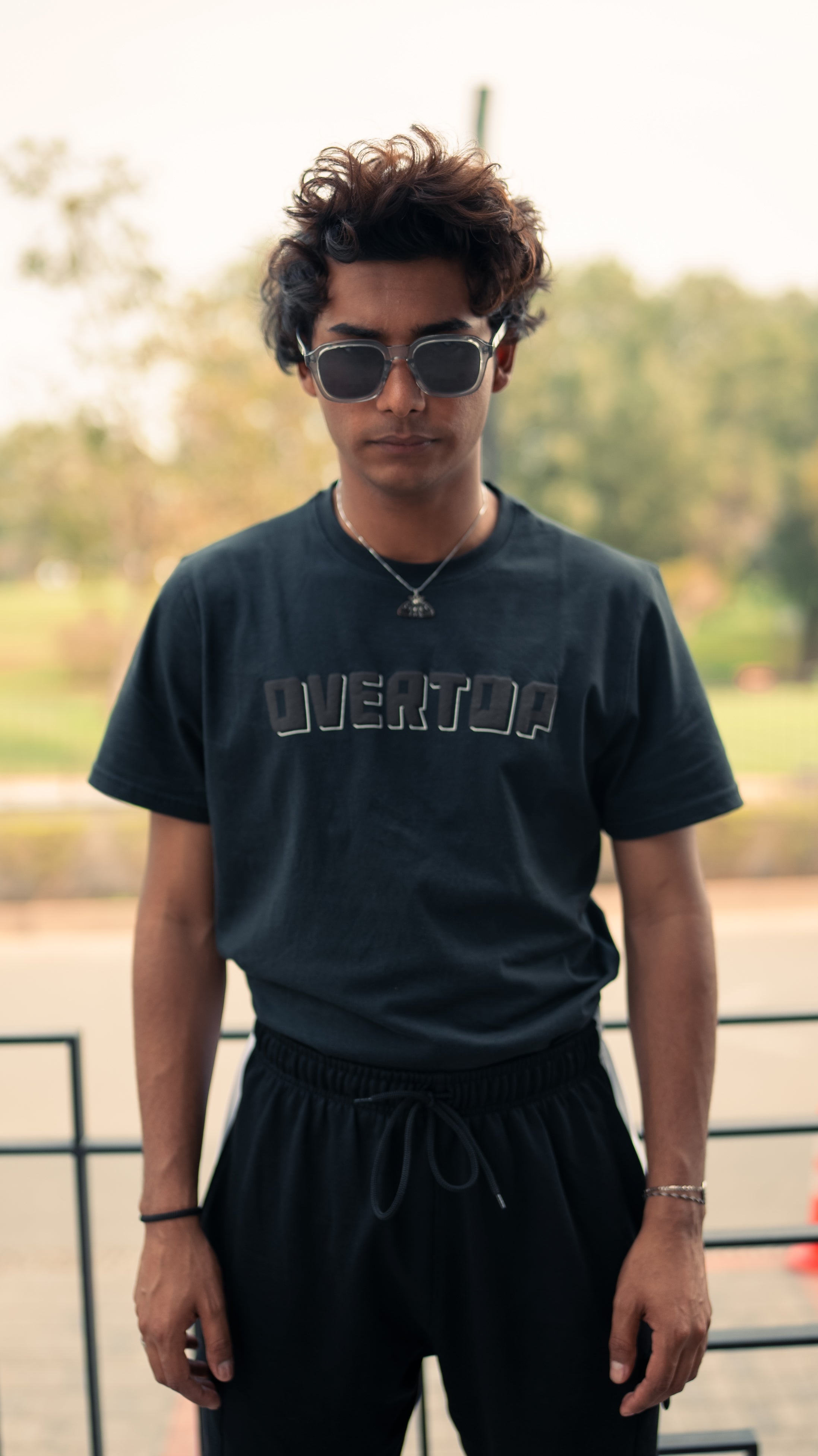 Overtop Flock Printed T-Shirt - Main Image