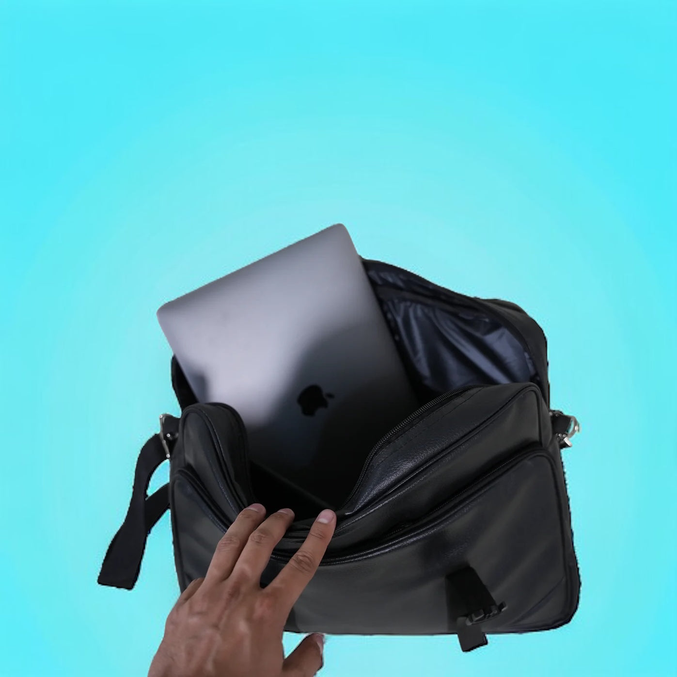 CEO Sleek Leather Laptop Bag