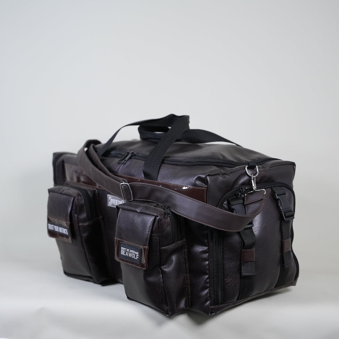 UNRIVALLED DARK TEXTURED BROWN 40L DUFFLE BAG