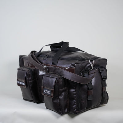 UNRIVALLED DARK TEXTURED BROWN 40L DUFFLE BAG //