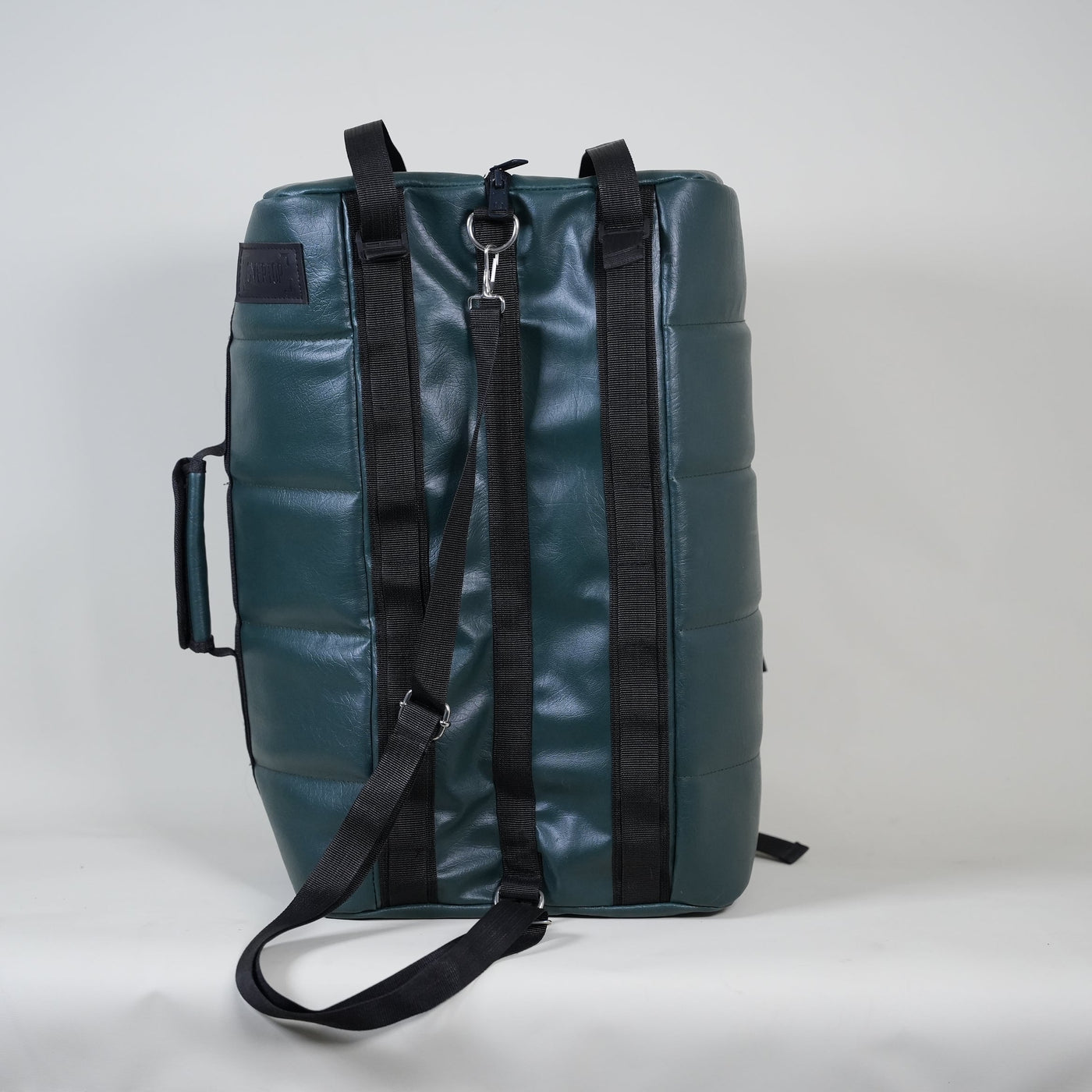 2 in 1 Sandwich Style Duffle Rucksack Dark Green