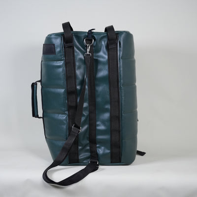 2 in 1 Sandwich Style Duffle Rucksack Dark Green