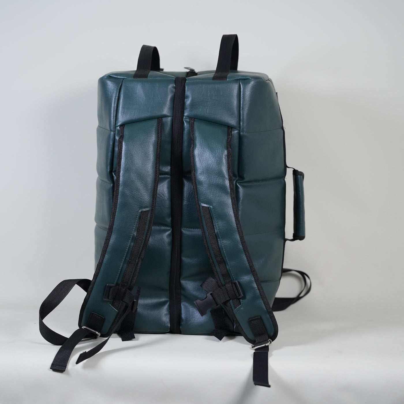 2 in 1 Sandwich Style Duffle Rucksack Dark Green