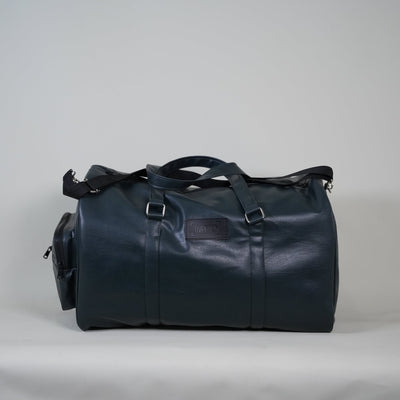 Dark Green Leather 20L Stone Washed Duffle Bag Vol.ii //