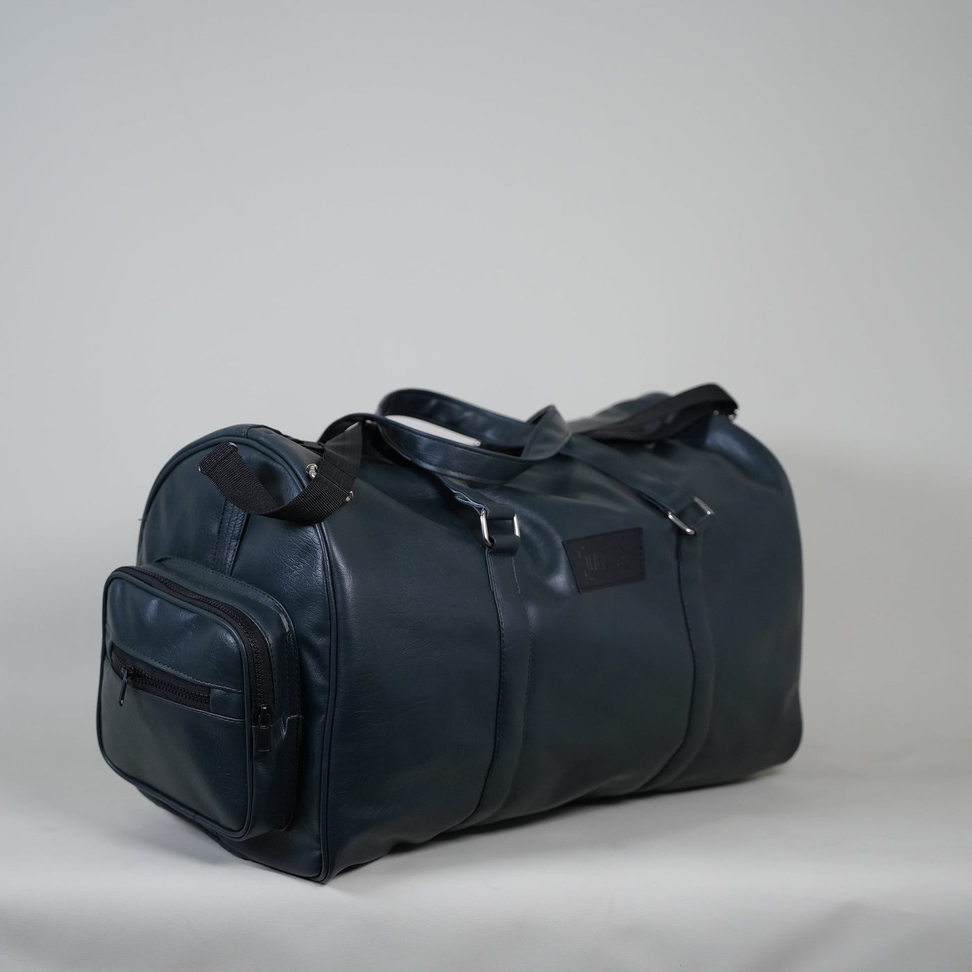 Dark Green Leather 20L Stone Washed Duffle Bag Vol.ii //