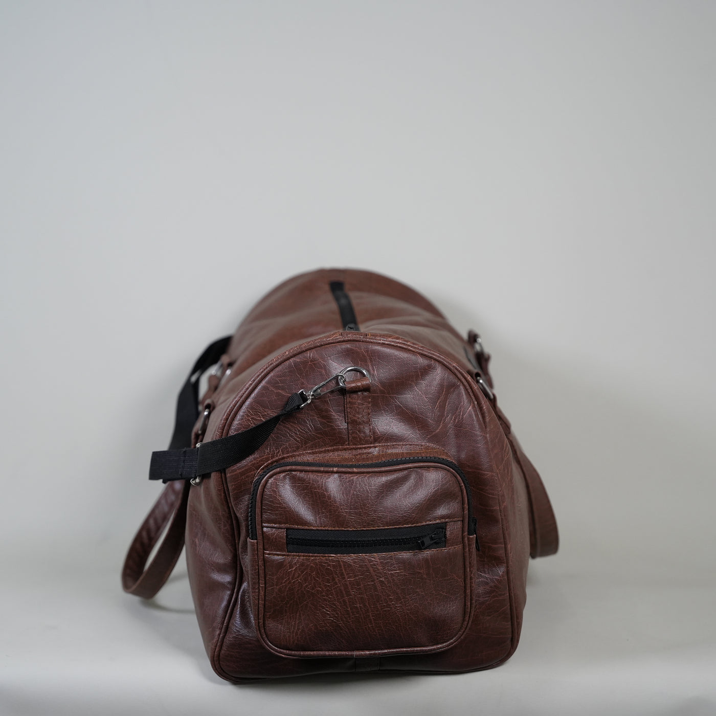 Textured Brown Leather 20L Duffle