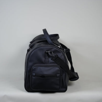 Black 20L Leather Stone Washed Duffle Bag Vol.ii //