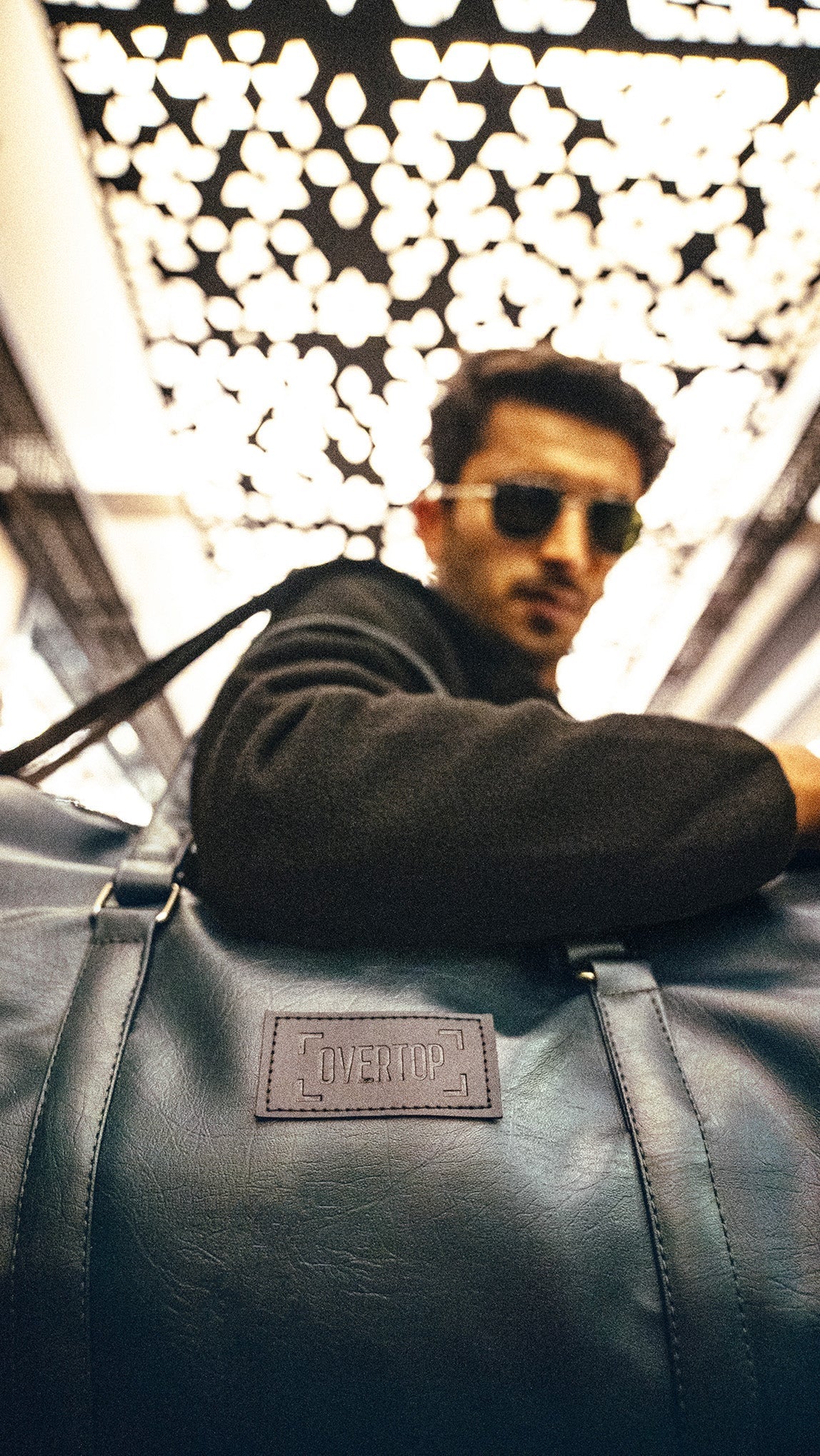 Dark Green Leather 20L Stone Washed Duffle Bag Vol.ii //