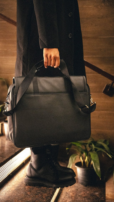 CEO Sleek Leather Laptop Bag //