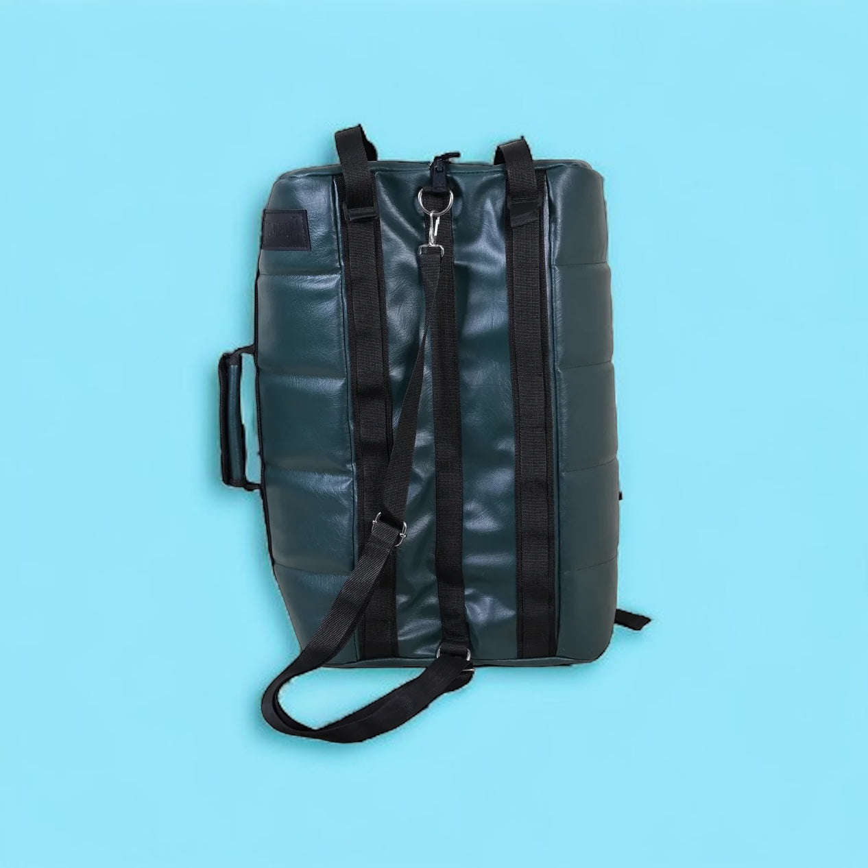 2 in 1 Sandwich Style Duffle Rucksack Dark Green