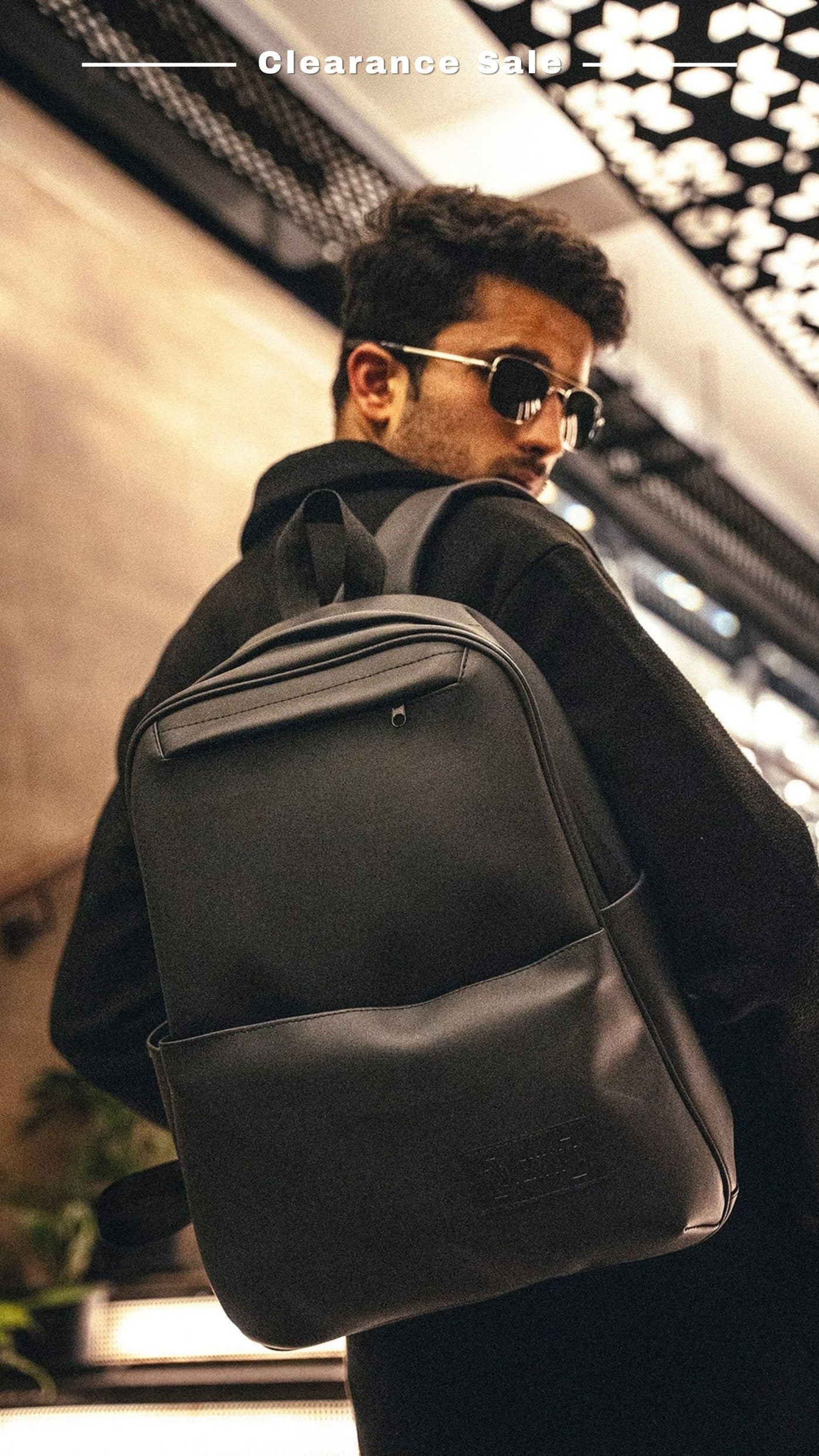 Laptop Sleek Backpack Leather //