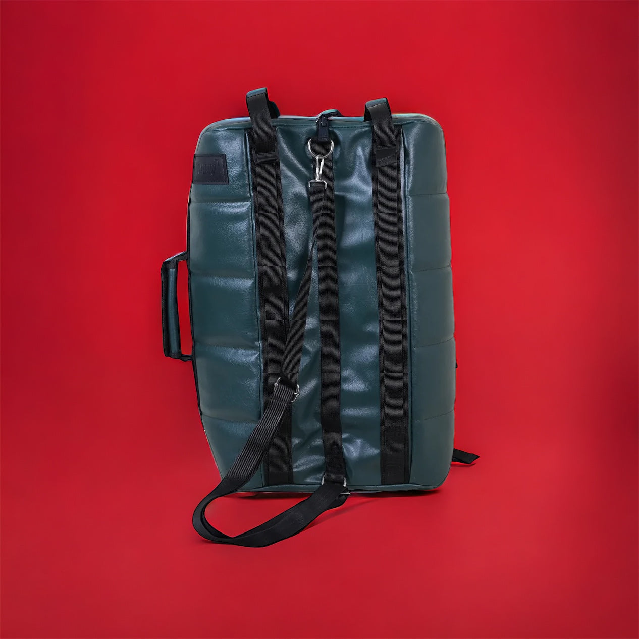 2 in 1 Sandwich Style Duffle Rucksack Dark Green //