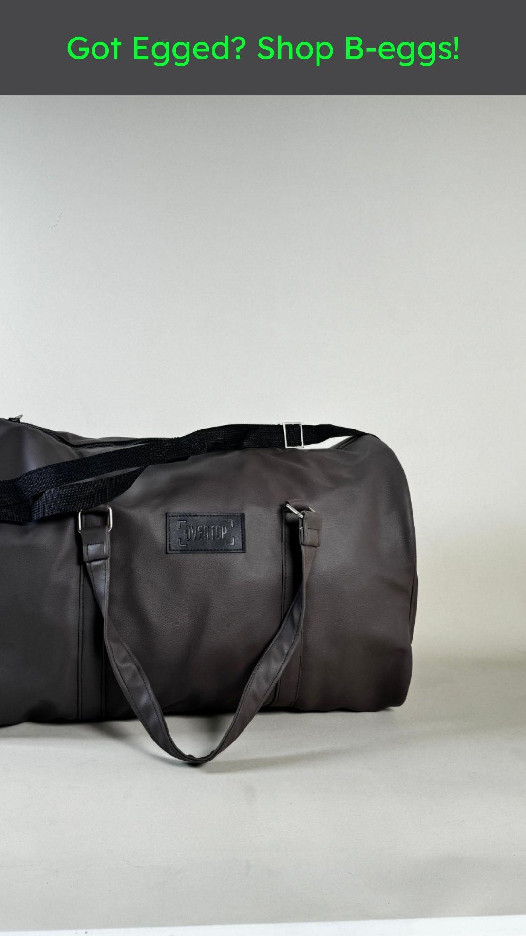 GREY BROWN DUFFLE BAG //