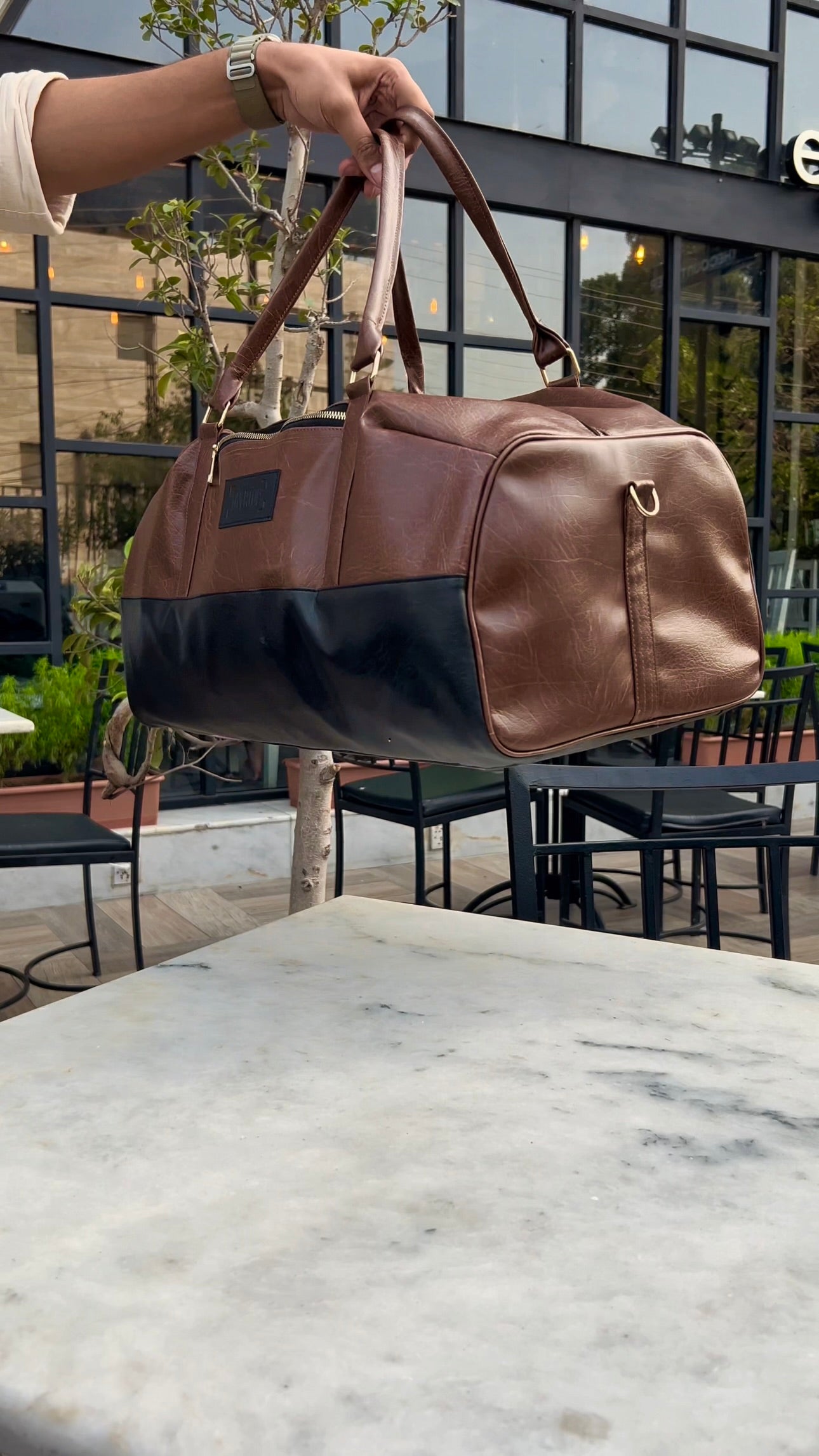 Limited Edition Two-Toned 40L Weekender duffle bag //