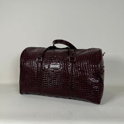 Mahogany Snake Print Leather 20L Duffle //