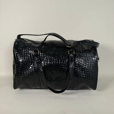 Black Snake Skin Leather 20L Duffle //