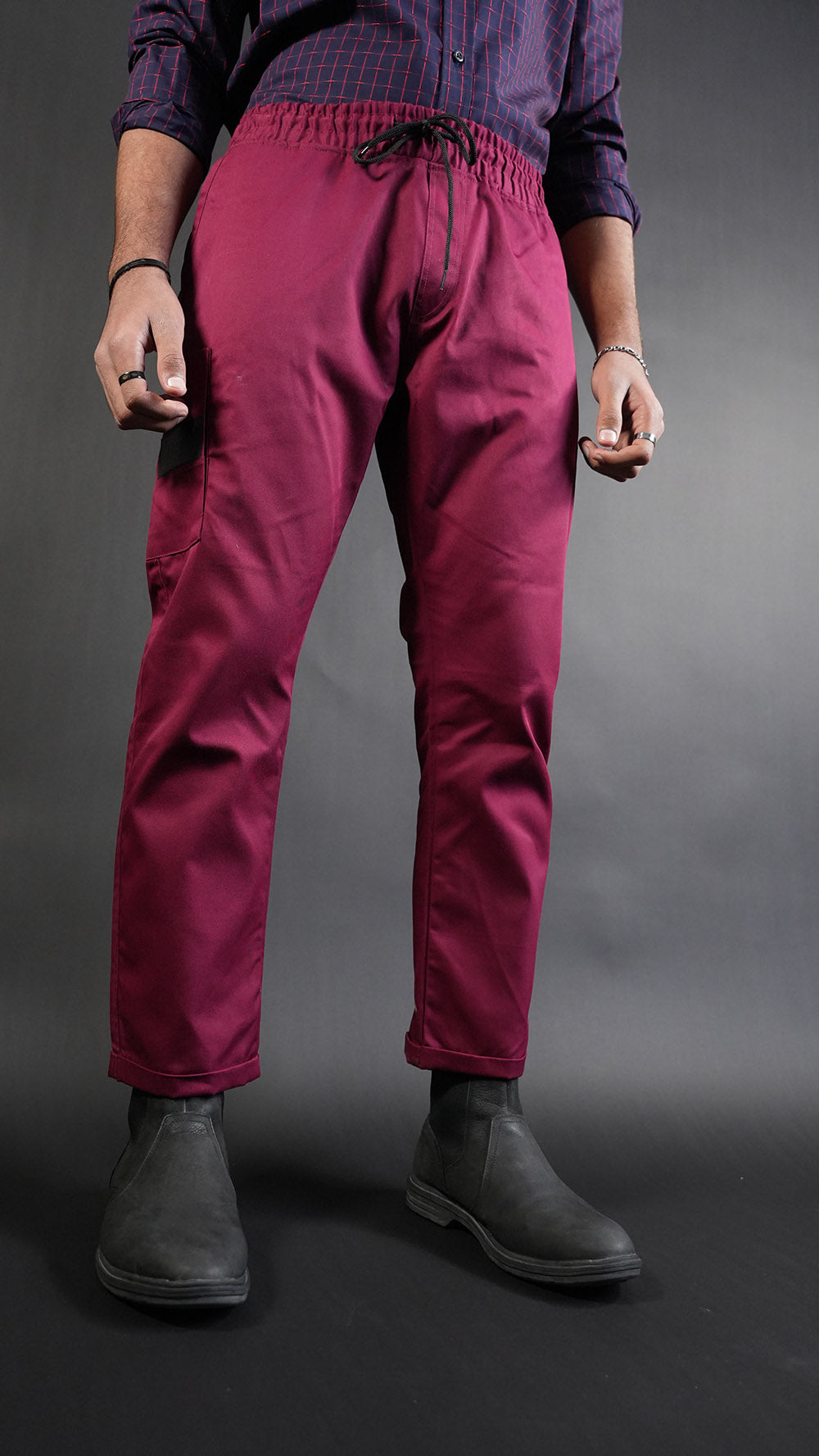 STRAIGHT Maroon Passion Trouser