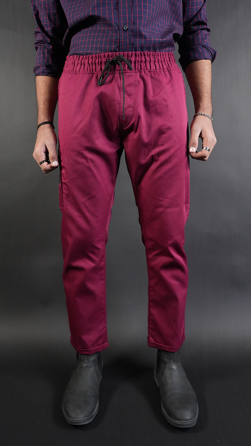 STRAIGHT Maroon Passion Trouser