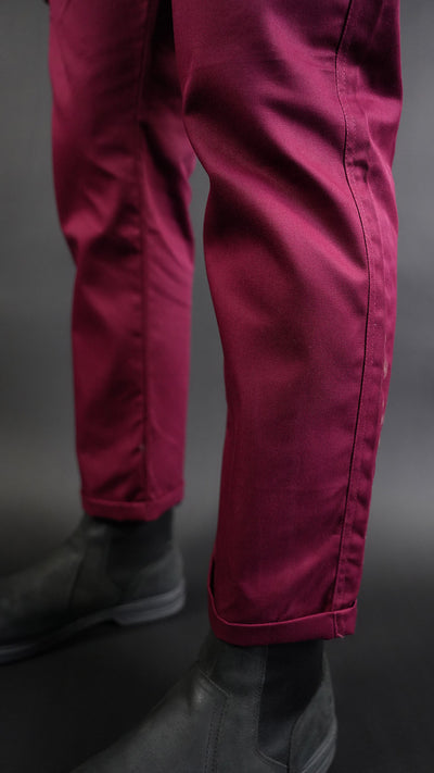 STRAIGHT Maroon Passion Trouser