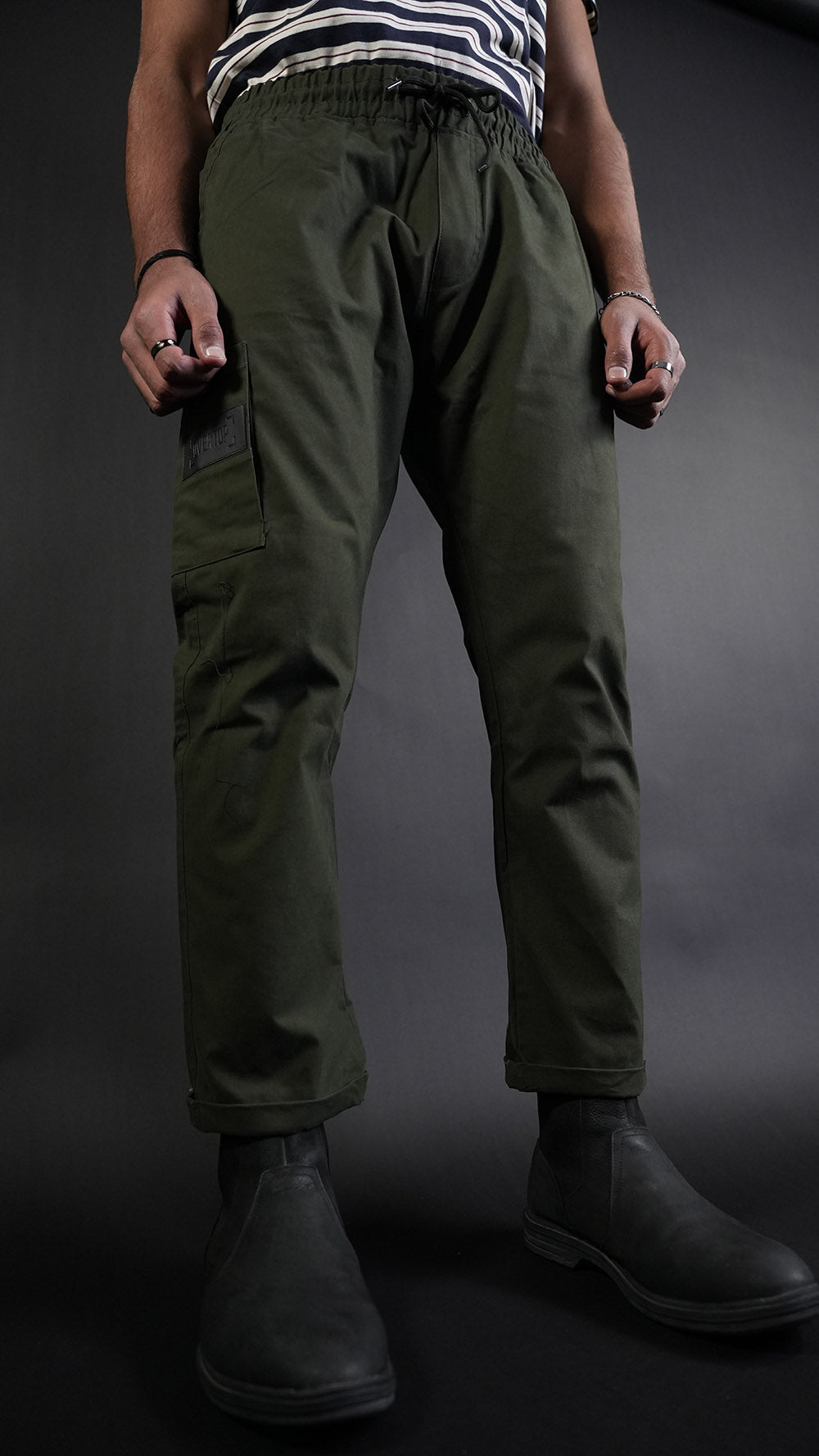 STRAIGHT Dark Olive Passion Trouser