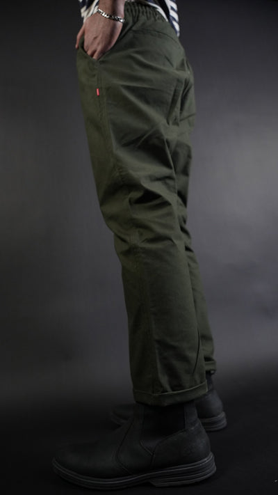 STRAIGHT Dark Olive Passion Trouser