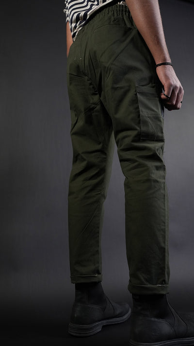 STRAIGHT Dark Olive Passion Trouser