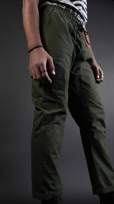 STRAIGHT Dark Olive Passion Trouser