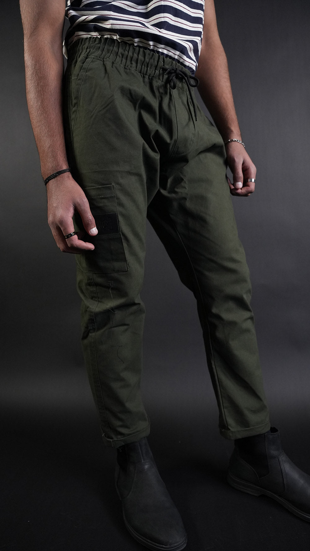 STRAIGHT Dark Olive Passion Trouser