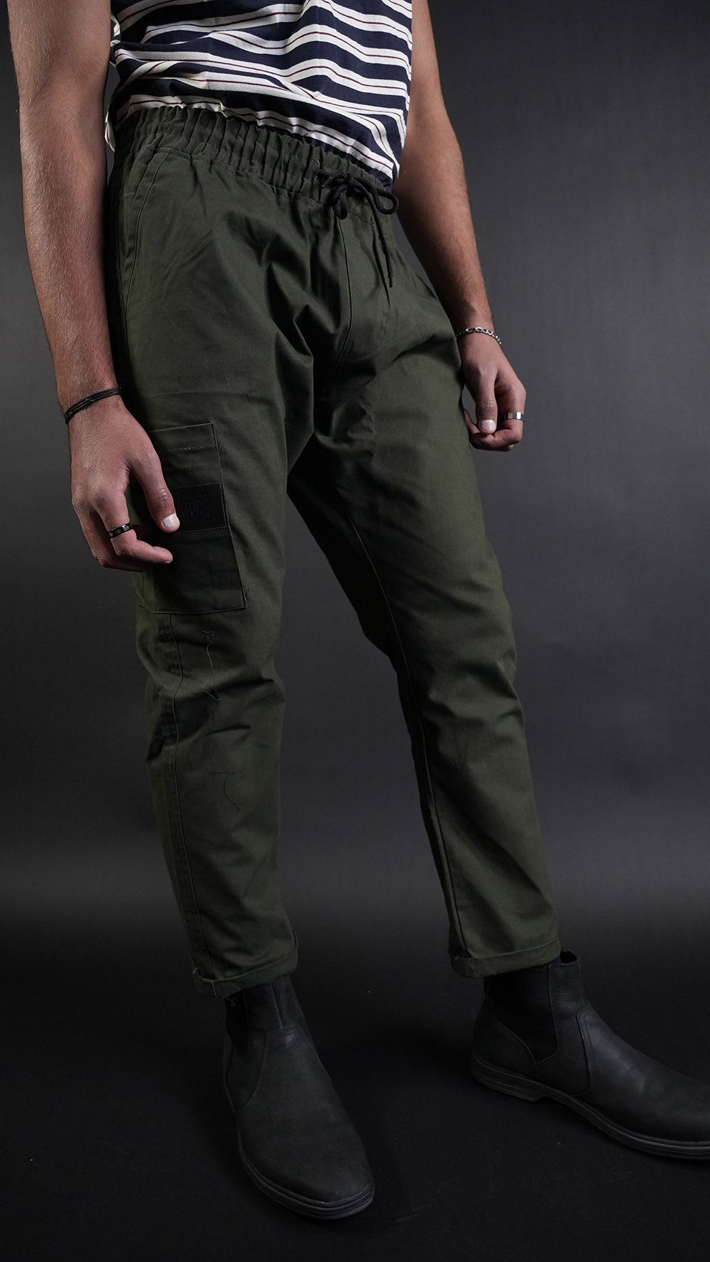 STRAIGHT Dark Olive Passion Trouser