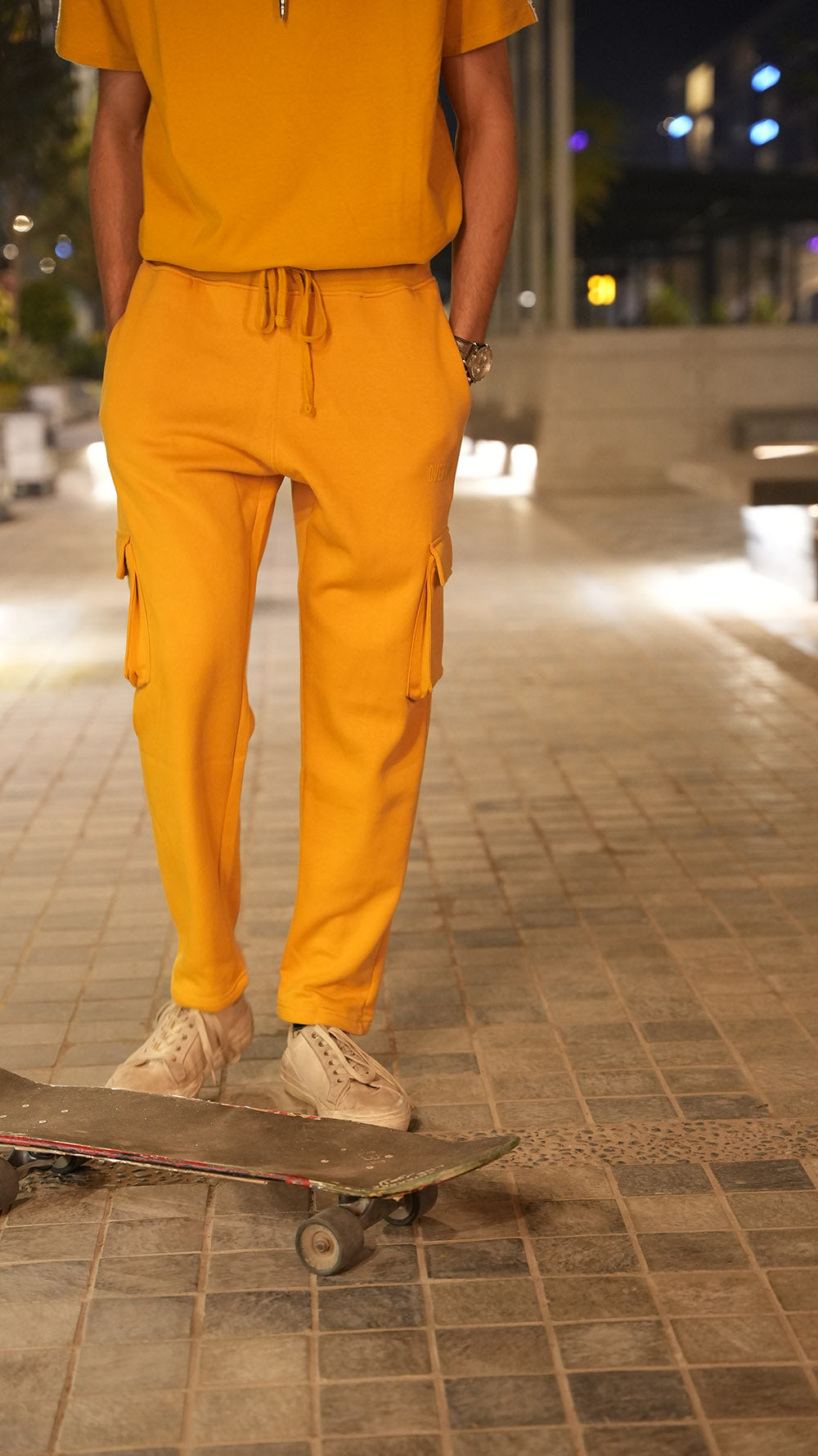 CARGO GOLD OVERTOP FLEECE TROUSER -M