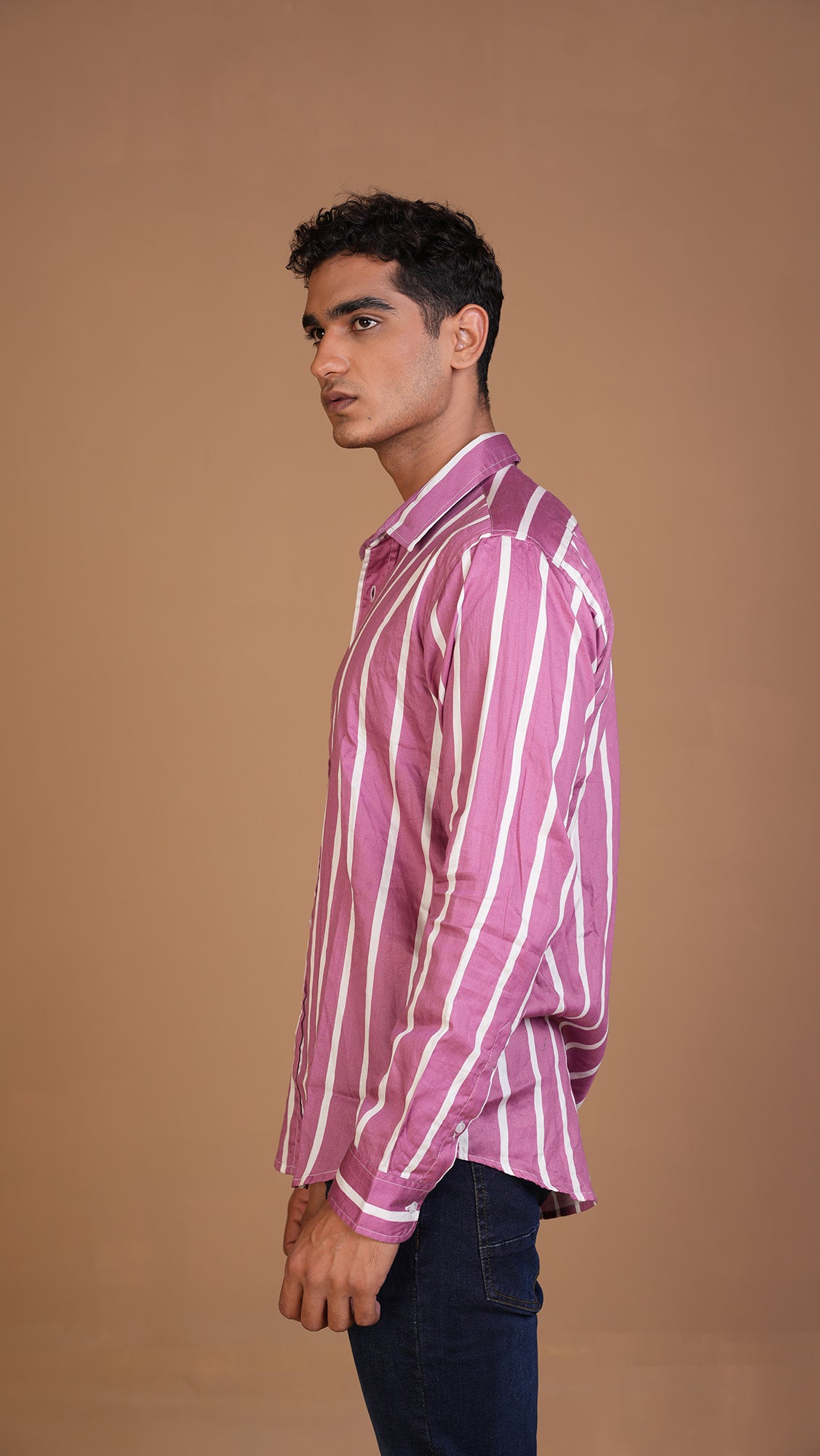 REGULAR FIT COTTON STRIPED SHIRT