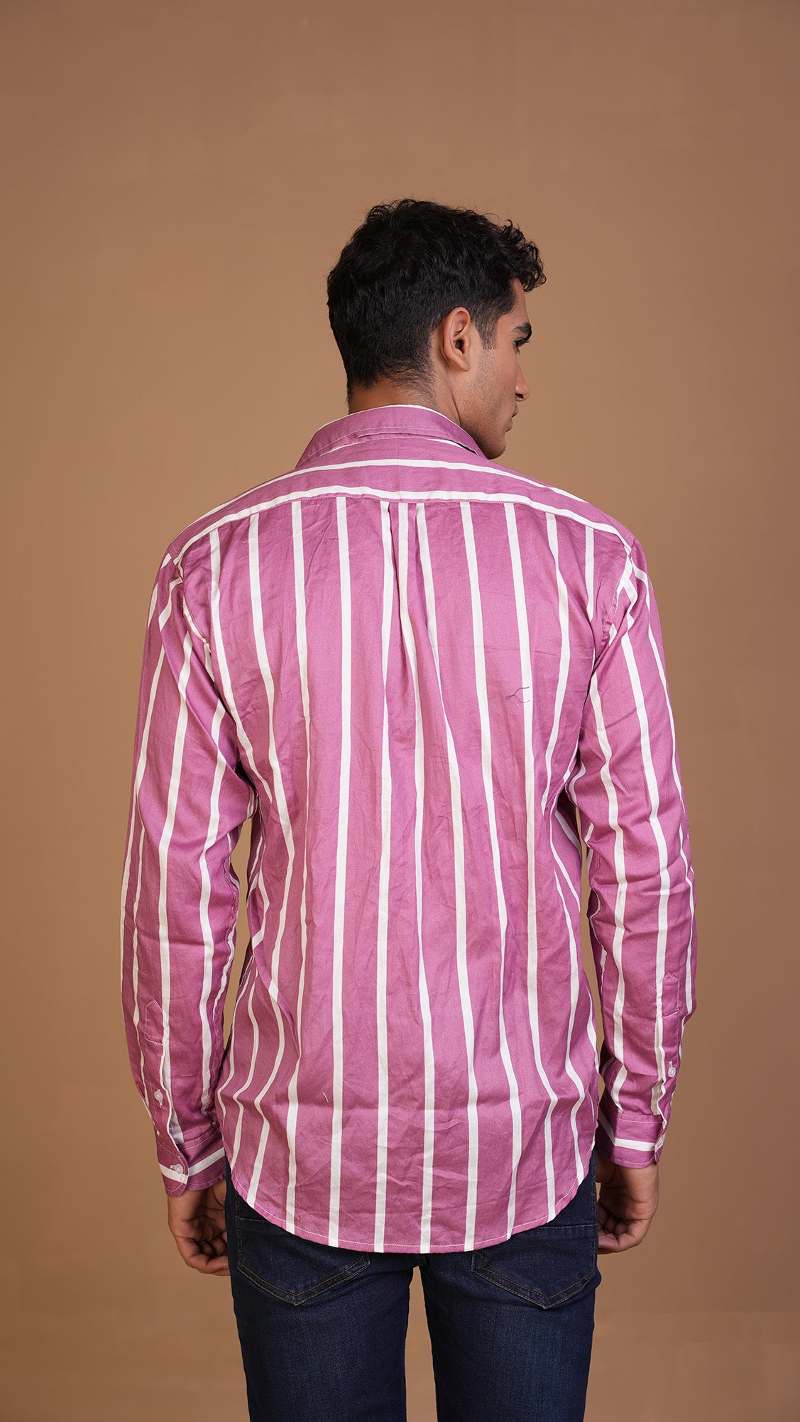 REGULAR FIT COTTON STRIPED SHIRT