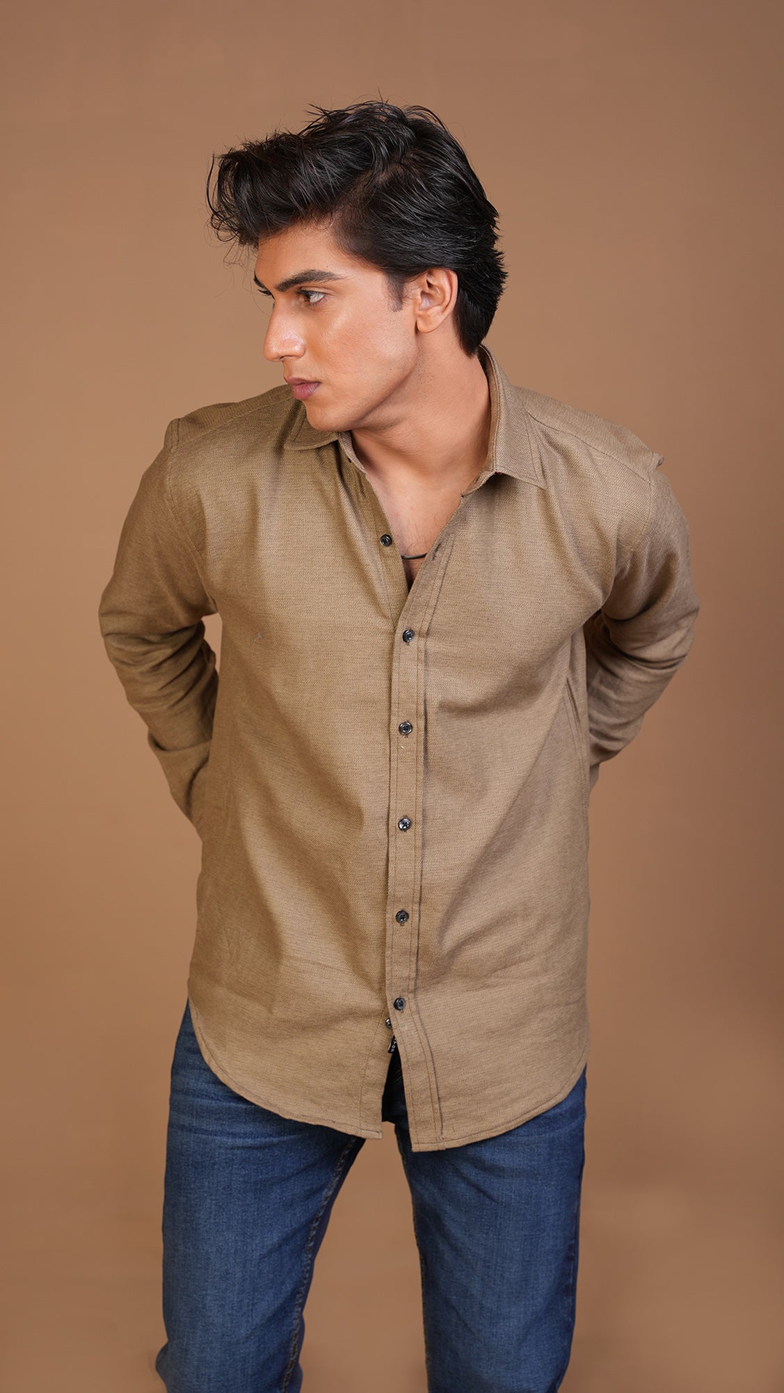 BEIGE BASIC SHIRT