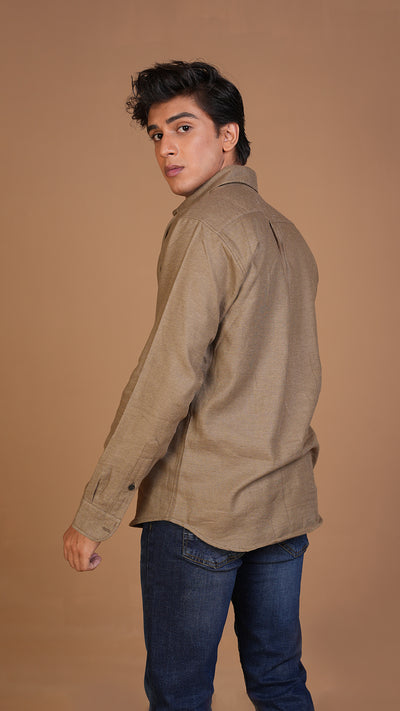 BEIGE BASIC SHIRT