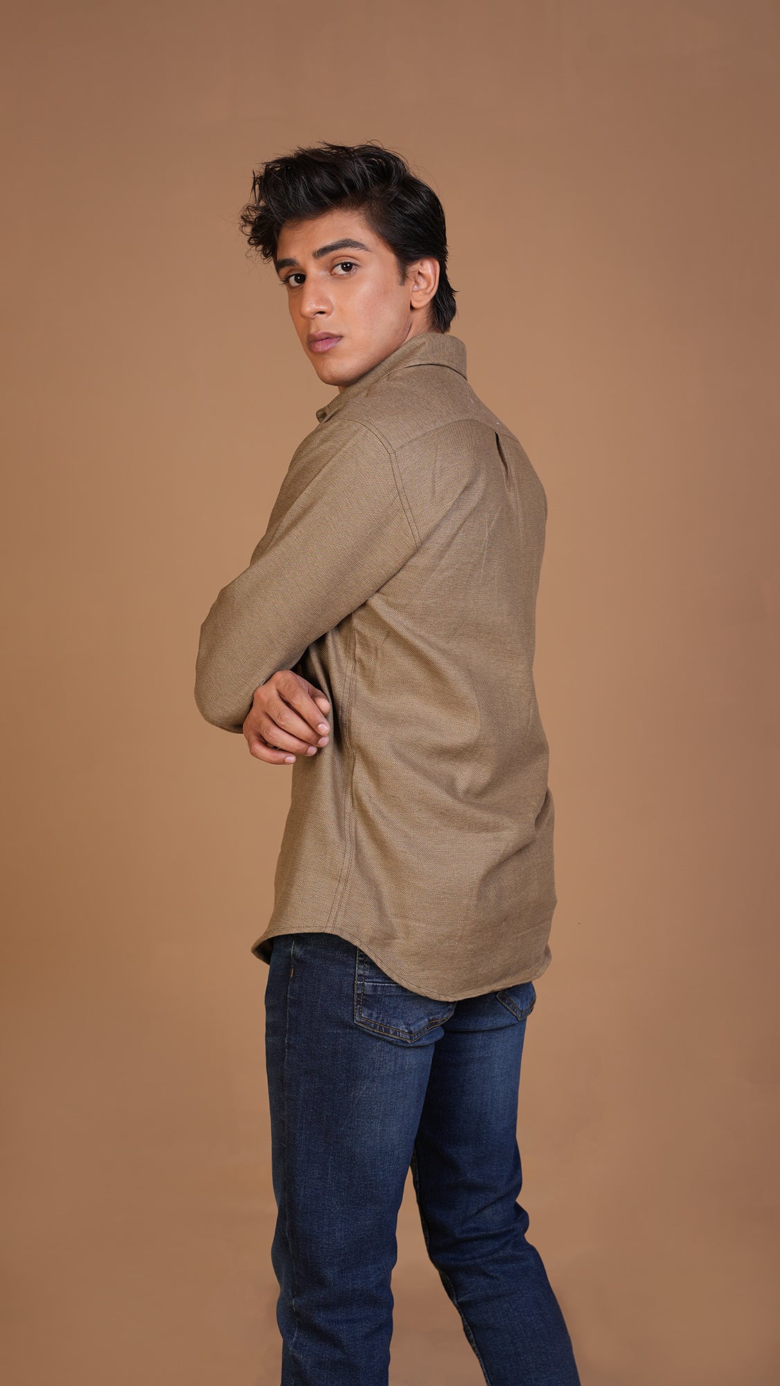 BEIGE BASIC SHIRT