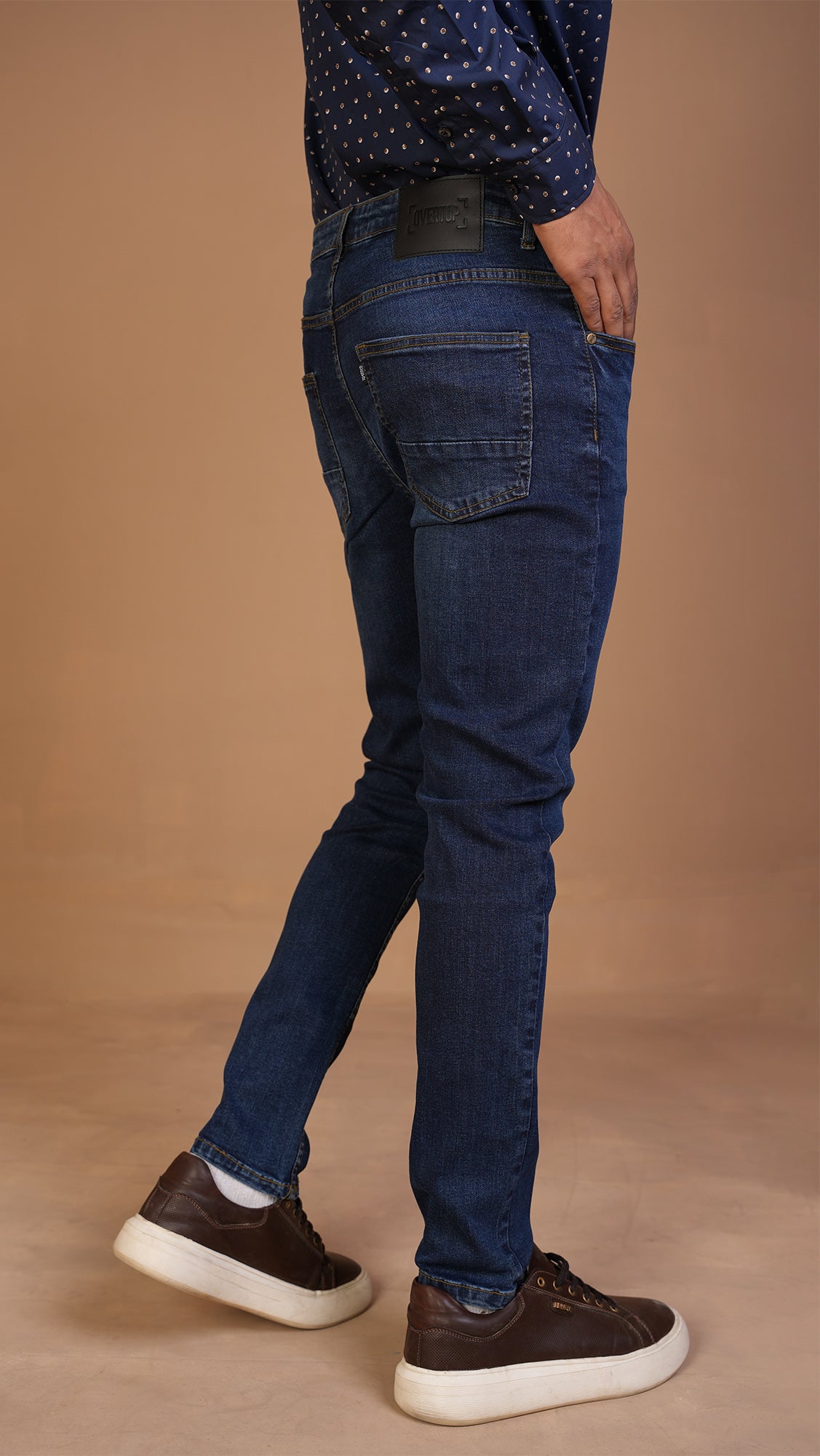 Men's Navy Blue Slim Fit Jeans