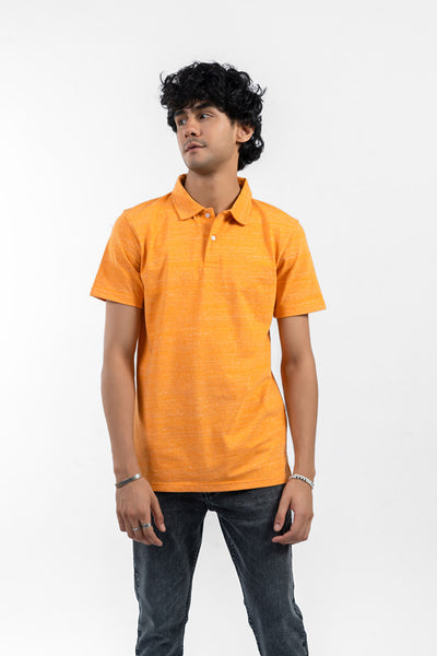 REGULAR FIT TEXTURED POLO