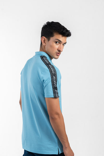 REGULAR FIT POLO WITH SHOULDER TAPE DETAIL