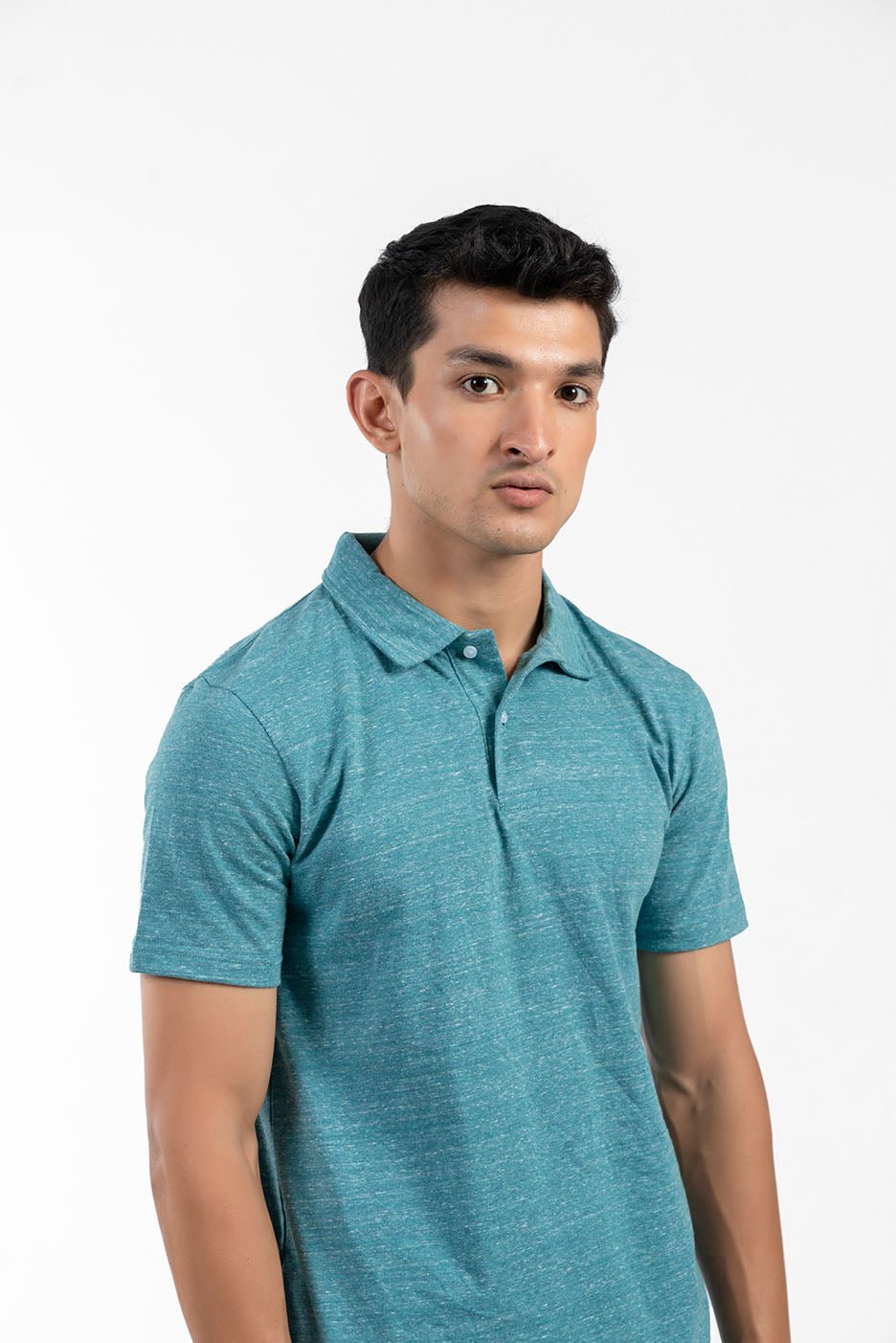 REGULAR FIT TEXTURED POLO