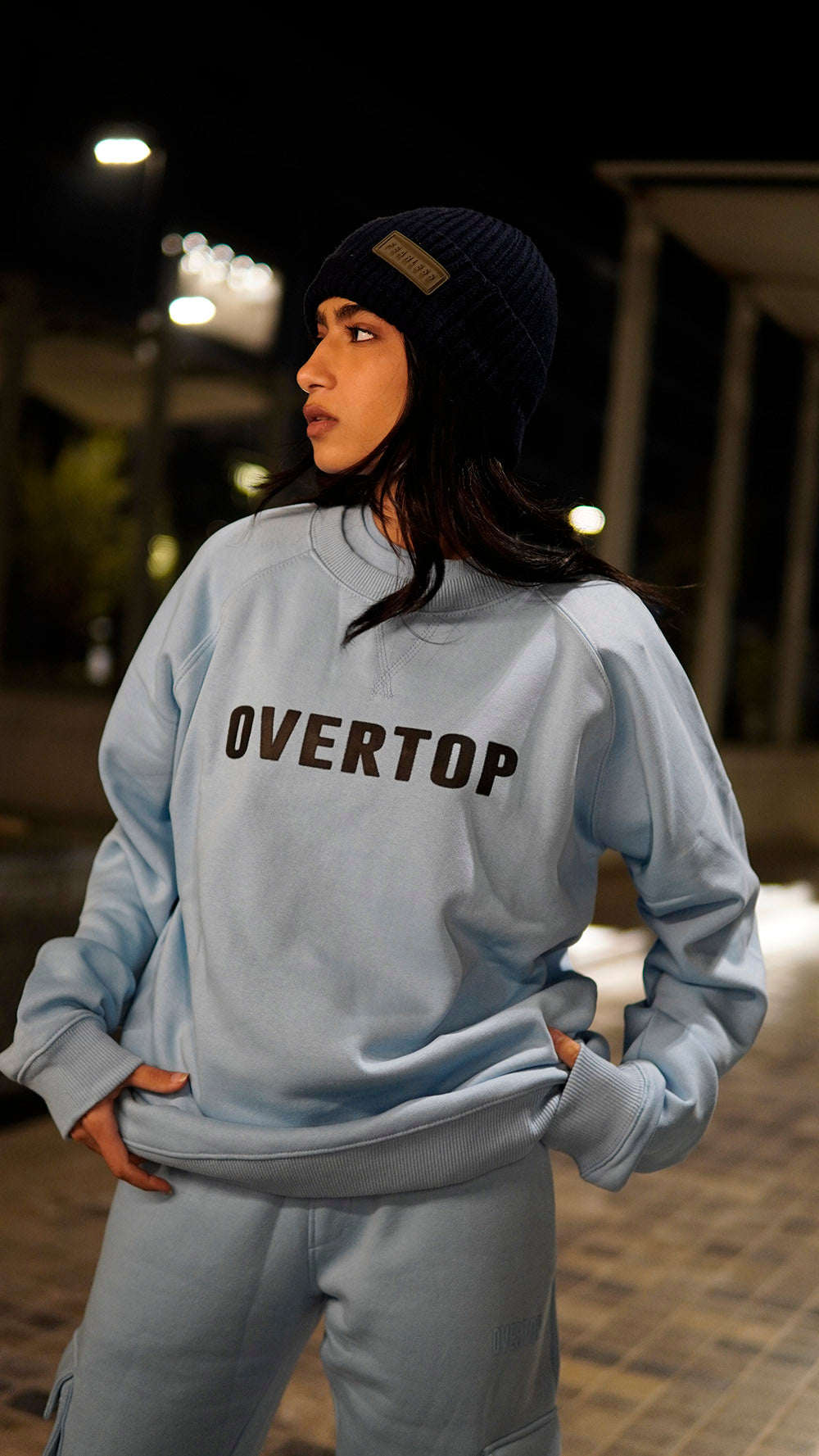 RAGLAN BLUE BELL OVERTOP PRINTED SWEATSHIRT -W