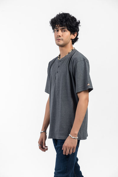 REGULAR FIT HENLEY TEE