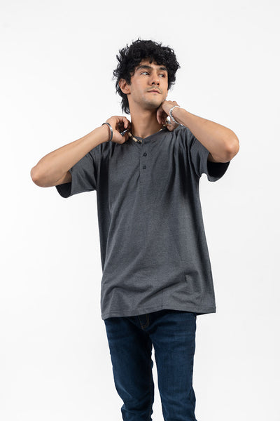 REGULAR FIT HENLEY TEE