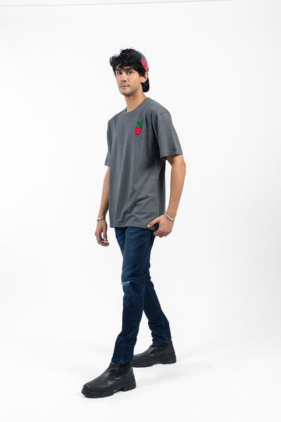 CACTUS RELAX FIT EMBROIDED TEE