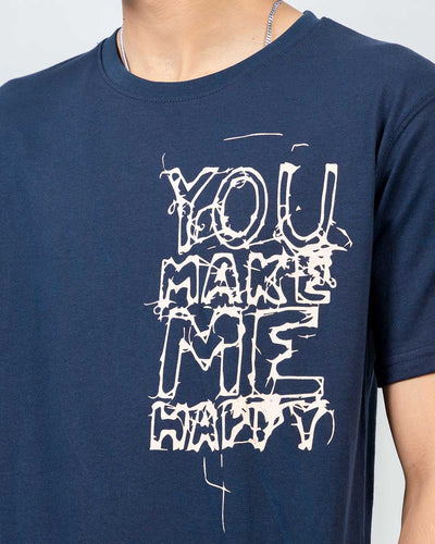 YOU MAKE ME HAPPY PRINTED TEE