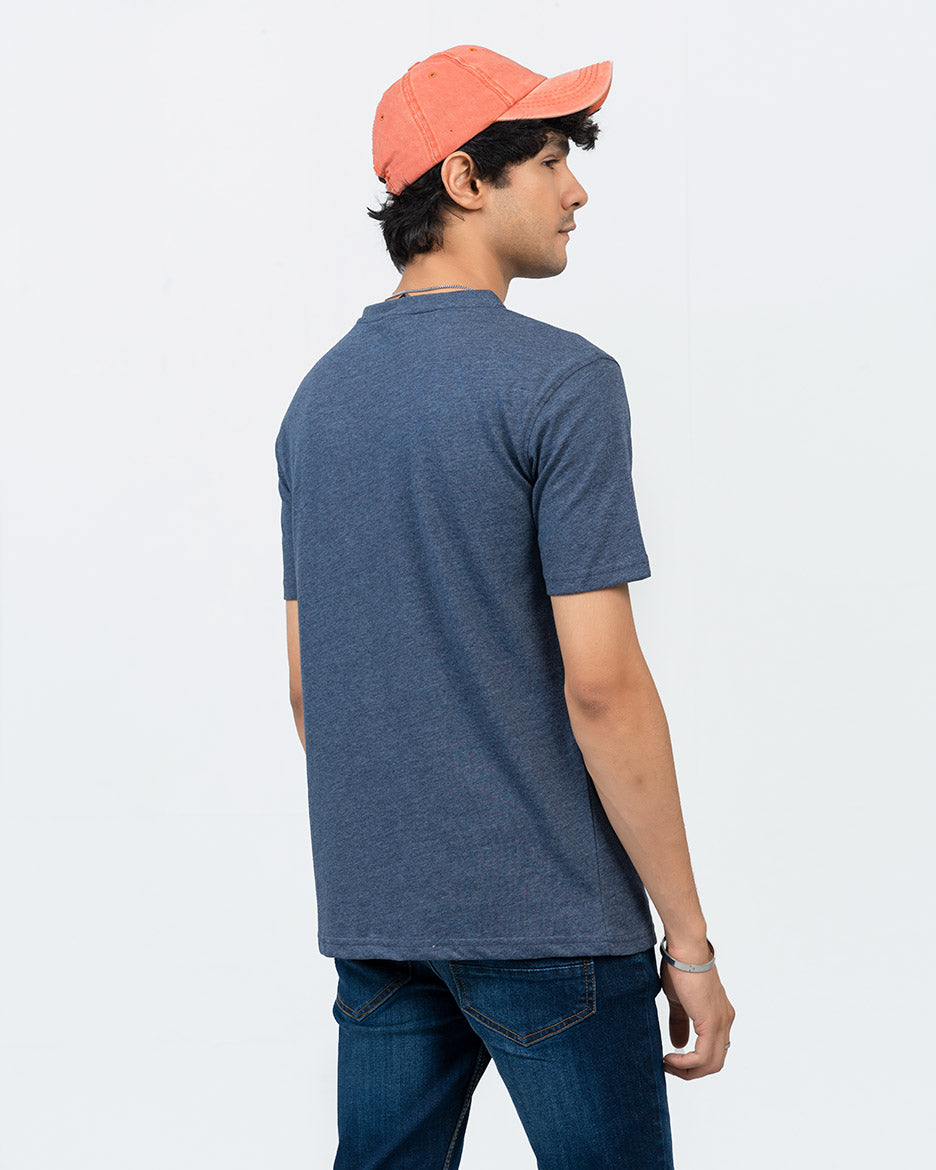 REGULAR FIT HENLEY TEE