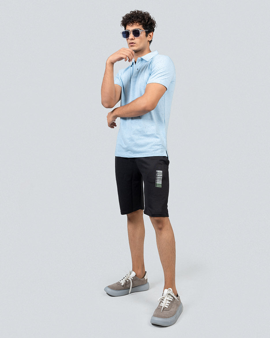 REGULAR FIT TEXTURED POLO