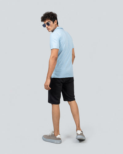 REGULAR FIT TEXTURED POLO