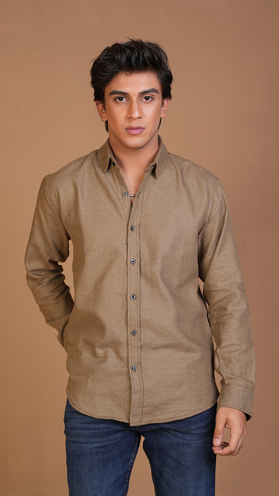 BEIGE BASIC SHIRT