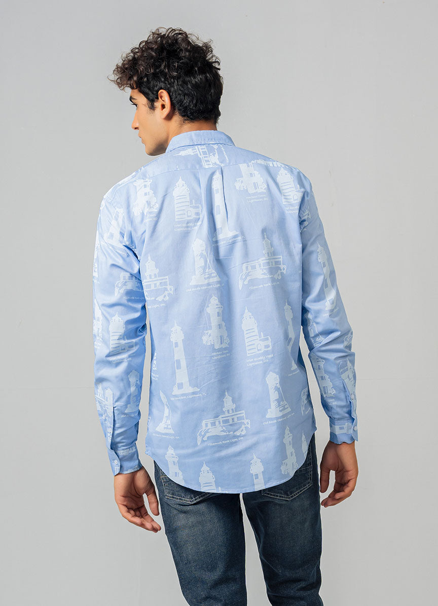 REGULAR FIT PRINTED SHIRT