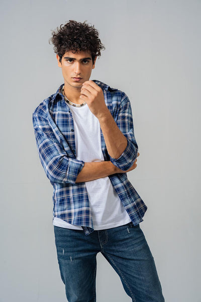 REGULAR FIT CHECKERED SHIRT